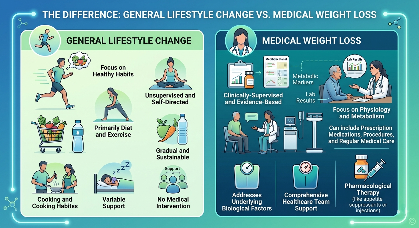 Medical Weight Loss vs. Weight Loss Difference