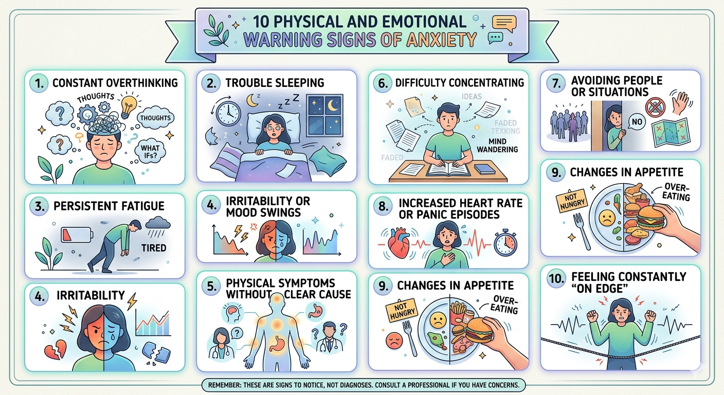 10 Warning Signs of Anxiety